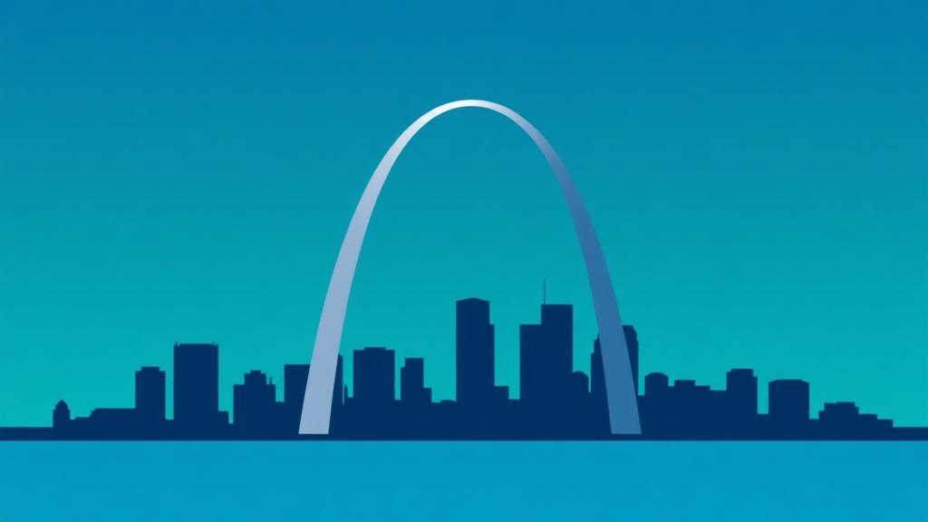 Missouri skyline illustration