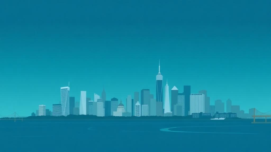 New Jersey skyline illustration