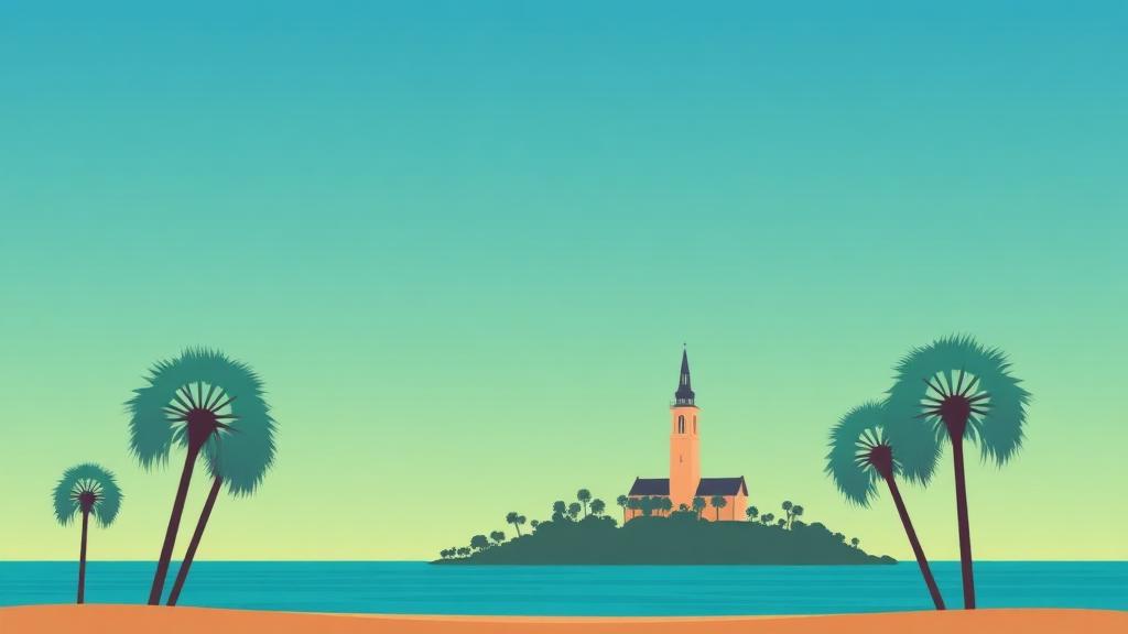 South Carolina skyline illustration